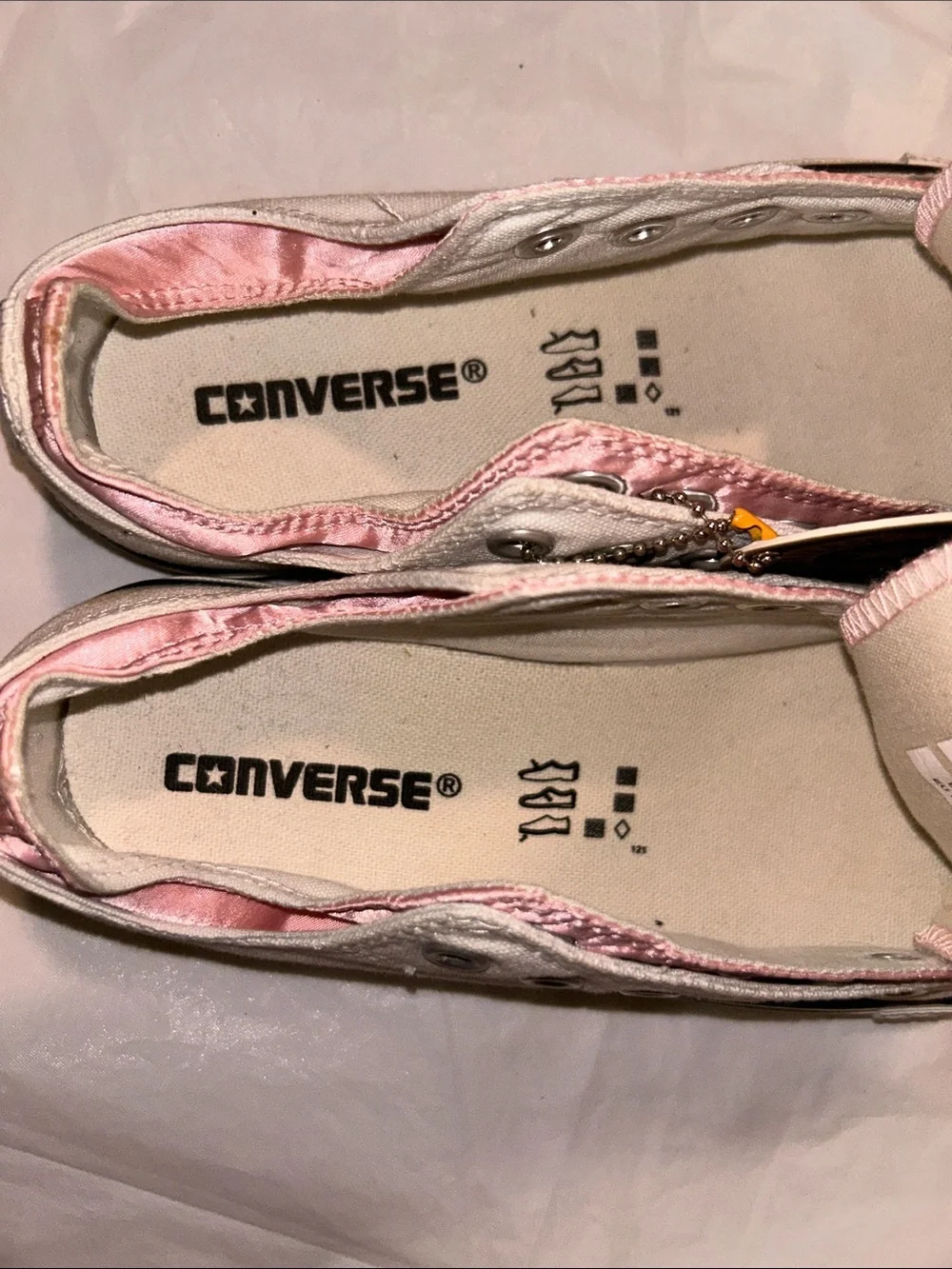 NWT *RARE* CONVERSE Double Upper Chuck Taylor All Star Low Top Sneakers - Picture 7 of 8